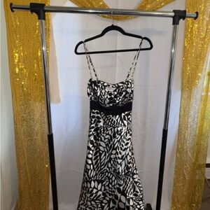 Speechless Black and White Maxi Sundress